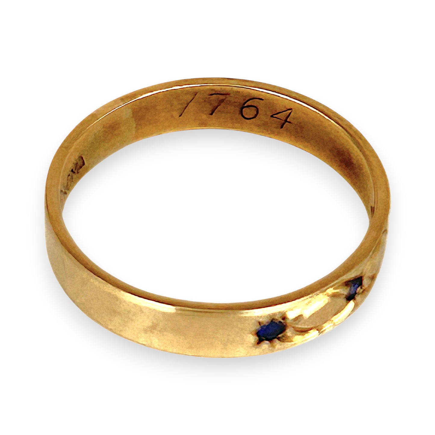 GOLD DEAL | 9ct Gold Celestial Band – Blue Sapphire Star Trio