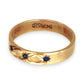 GOLD DEAL | 9ct Gold Celestial Band – Blue Sapphire Star Trio