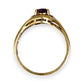 GOLD DEAL | 9ct Gold Graceful Amethyst & Diamond Wave Ring