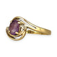 GOLD DEAL | 9ct Gold Graceful Amethyst & Diamond Wave Ring