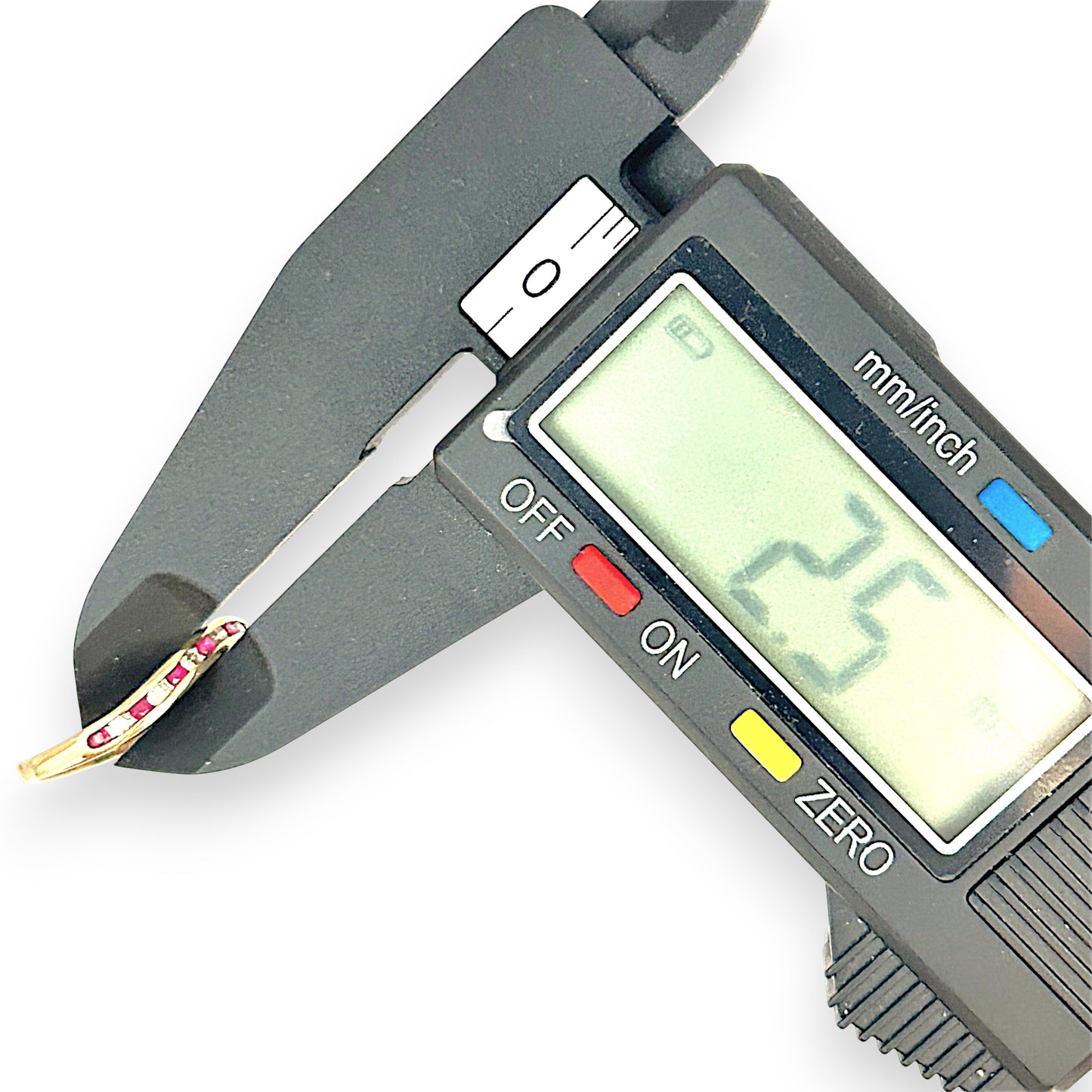 GOLD DEAL | 9ct Gold Ruby Wave Ring with Diamonds Size M