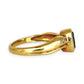 GOLD DEAL | 9ct (9K) Gold Celeste Glow – Swiss Blue Topaz & Diamond Ring Size N 1/2