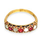 GOLD DEAL | 9ct Gold Crimson Glow – Vintage Garnet & Opal Ring Size R
