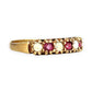 GOLD DEAL | 9ct Gold Crimson Glow – Vintage Garnet & Opal Ring Size R