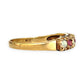 GOLD DEAL | 9ct Gold Crimson Glow – Vintage Garnet & Opal Ring Size R