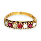 GOLD DEAL | 9ct Gold Crimson Glow – Vintage Garnet & Opal Ring Size R