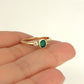 GOLD DEAL | 9kt Gold Emerald Heirloom Ring Size Z 1/2