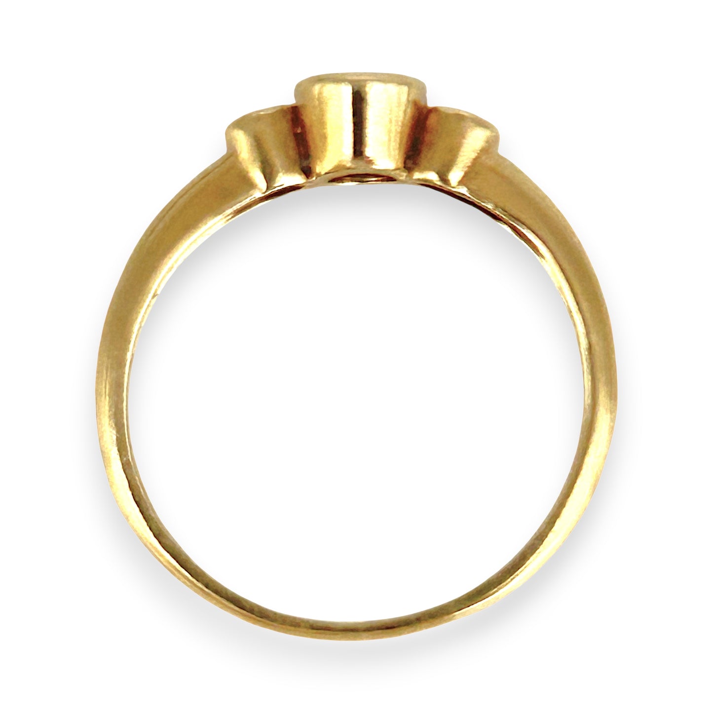 GOLD DEAL | 9kt Gold Emerald Heirloom Ring Size Z 1/2