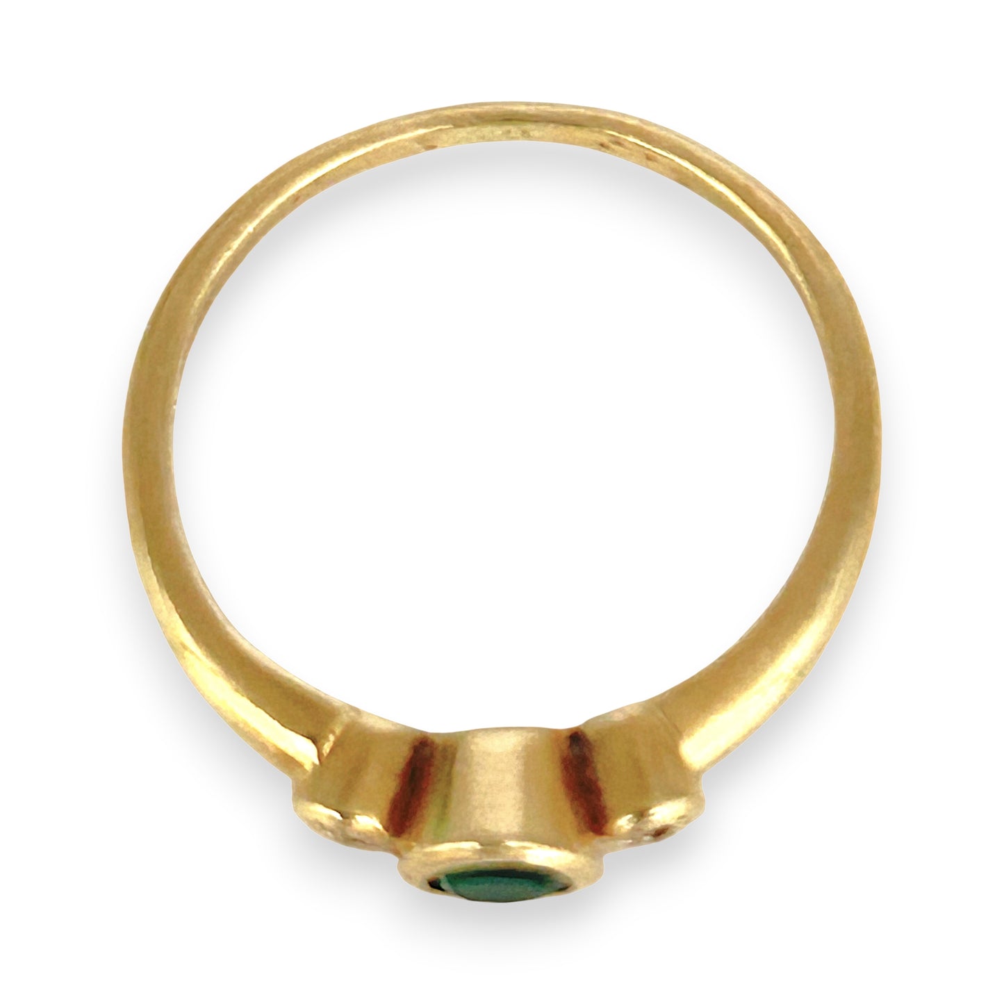 GOLD DEAL | 9kt Gold Emerald Heirloom Ring Size Z 1/2