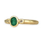 GOLD DEAL | 9kt Gold Emerald Heirloom Ring Size Z 1/2