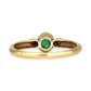 GOLD DEAL | 9kt Gold Emerald Heirloom Ring Size Z 1/2