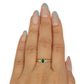 GOLD DEAL | 9kt Gold Emerald Heirloom Ring Size Z 1/2