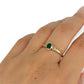 GOLD DEAL | 9kt Gold Emerald Heirloom Ring Size Z 1/2