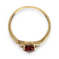 GOLD DEAL | 9ct Gold Heart Ruby & Diamond Accent Ring – Love in Every Curve