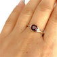 GOLD DEAL | 9ct Gold Heart Ruby & Diamond Accent Ring – Love in Every Curve