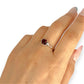 GOLD DEAL | 9ct Gold Heart Ruby & Diamond Accent Ring – Love in Every Curve
