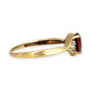 GOLD DEAL | 9ct Gold Heart Ruby & Diamond Accent Ring – Love in Every Curve