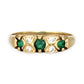 GOLD DEAL | 9ct (9K) Gold Verdant Spark Emerald & Diamond Ring Size N