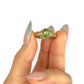GOLD DEAL | 9ct Gold Peridot Ring – A Burst of Yellow-Green Radiance