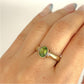 GOLD DEAL | 9ct Gold Peridot Ring – A Burst of Yellow-Green Radiance