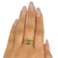 GOLD DEAL | 9ct Gold Peridot Ring – A Burst of Yellow-Green Radiance