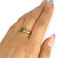 GOLD DEAL | 9ct Gold Peridot Ring – A Burst of Yellow-Green Radiance