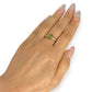 GOLD DEAL | 9ct Gold Peridot Ring – A Burst of Yellow-Green Radiance