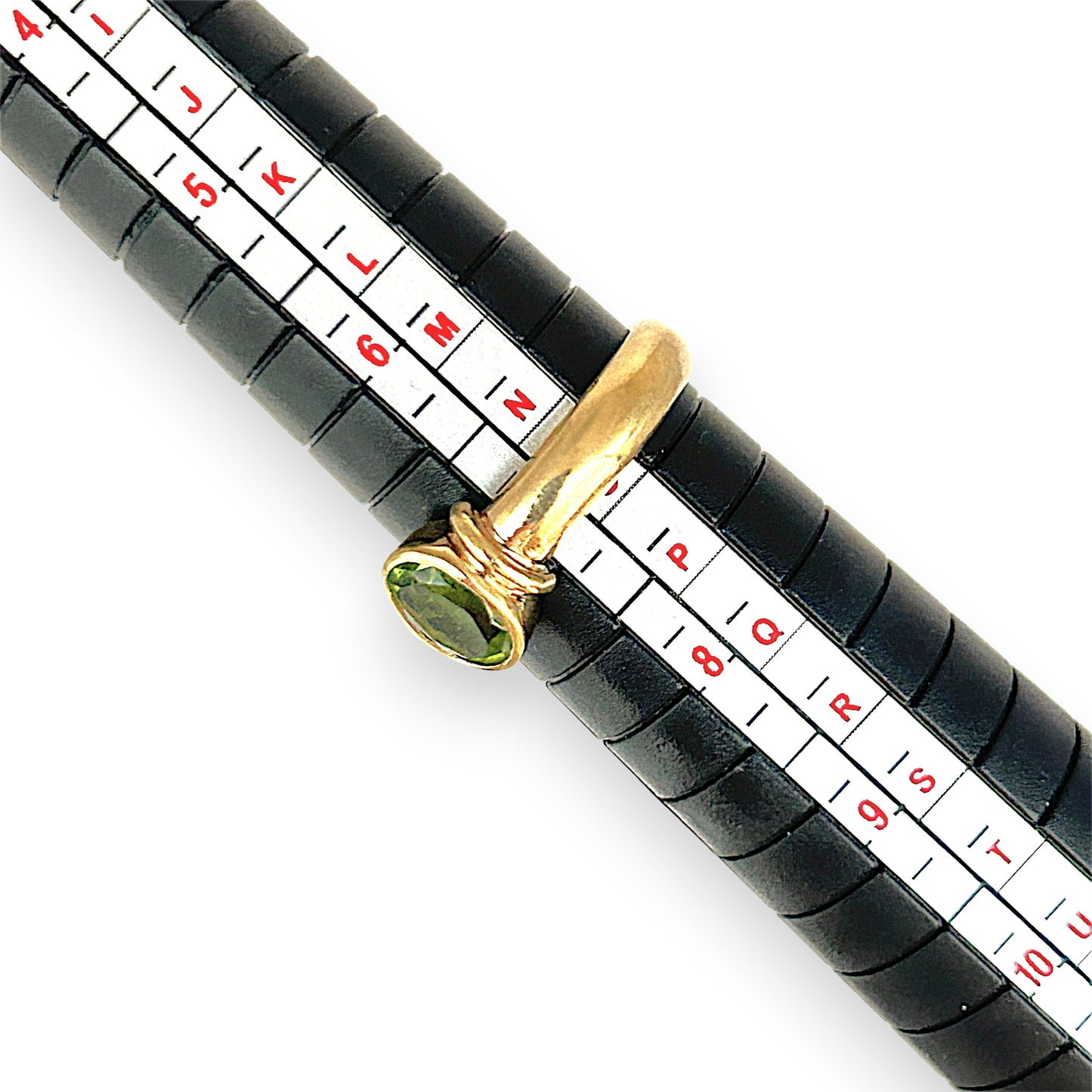 GOLD DEAL | 9ct Gold Peridot Ring – A Burst of Yellow-Green Radiance