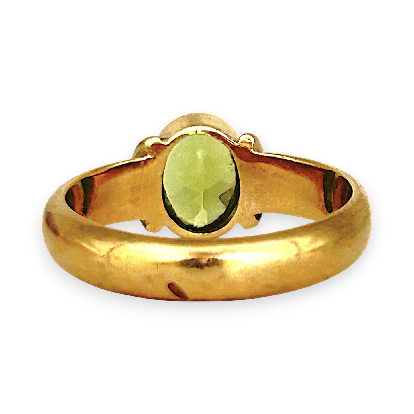 GOLD DEAL | 9ct Gold Peridot Ring – A Burst of Yellow-Green Radiance