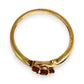 GOLD DEAL | 9ct Gold Garnet Trinity Ring – A Trio of Passion and Harmony