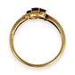 GOLD DEAL | 9ct Gold Garnet Trinity Ring – A Trio of Passion and Harmony