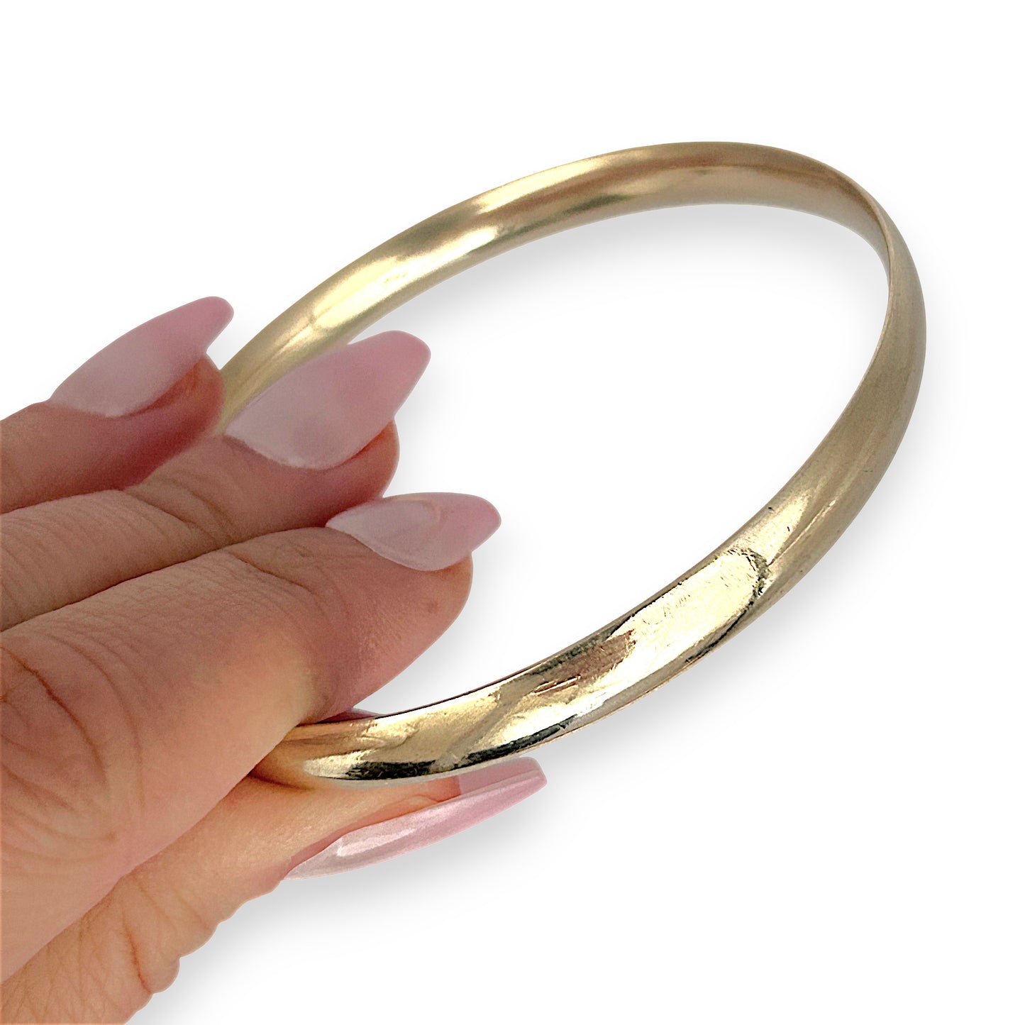 GOLD DEAL | 10ct (10K) NZ Gold MHJ Signature Classic Solid 30.66g Bangle