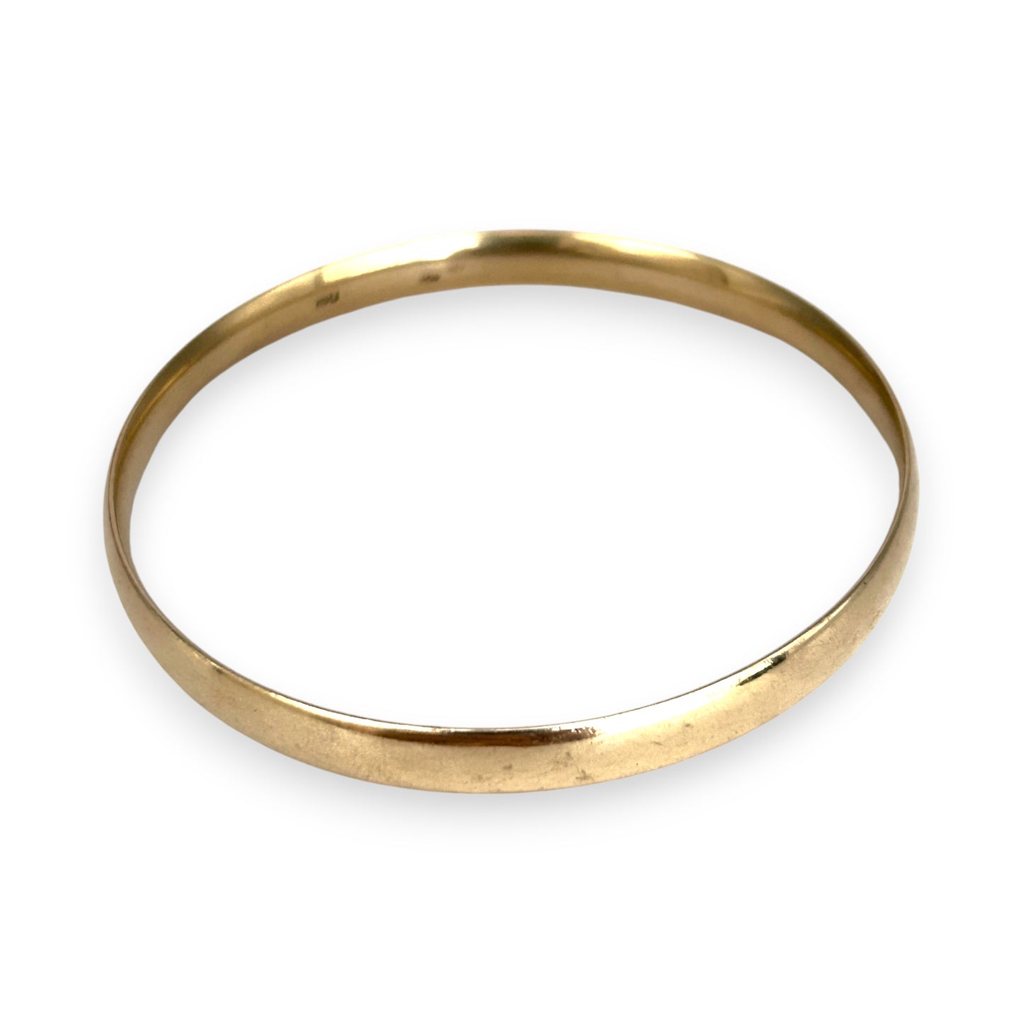 GOLD DEAL | 10ct (10K) NZ Gold MHJ Signature Classic Solid 30.66g Bangle