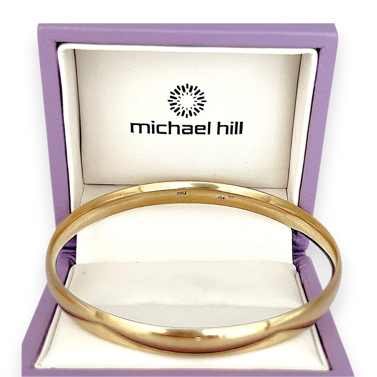 GOLD DEAL | 10ct (10K) NZ Gold MHJ Signature Classic Solid 30.66g Bangle