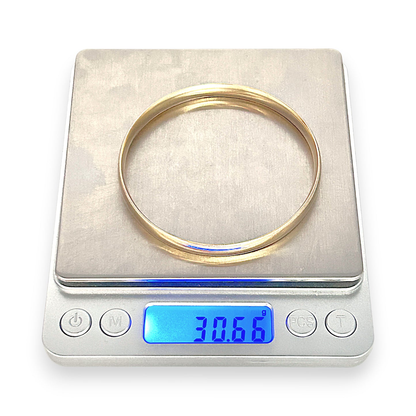 GOLD DEAL | 10ct (10K) NZ Gold MHJ Signature Classic Solid 30.66g Bangle