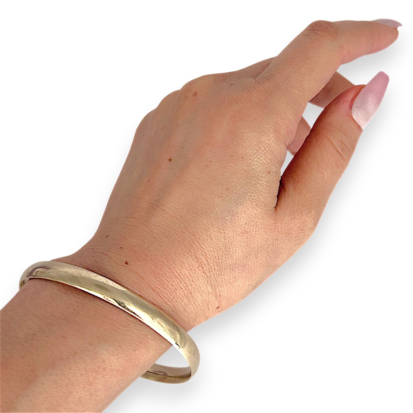 GOLD DEAL | 10ct (10K) NZ Gold MHJ Signature Classic Solid 30.66g Bangle
