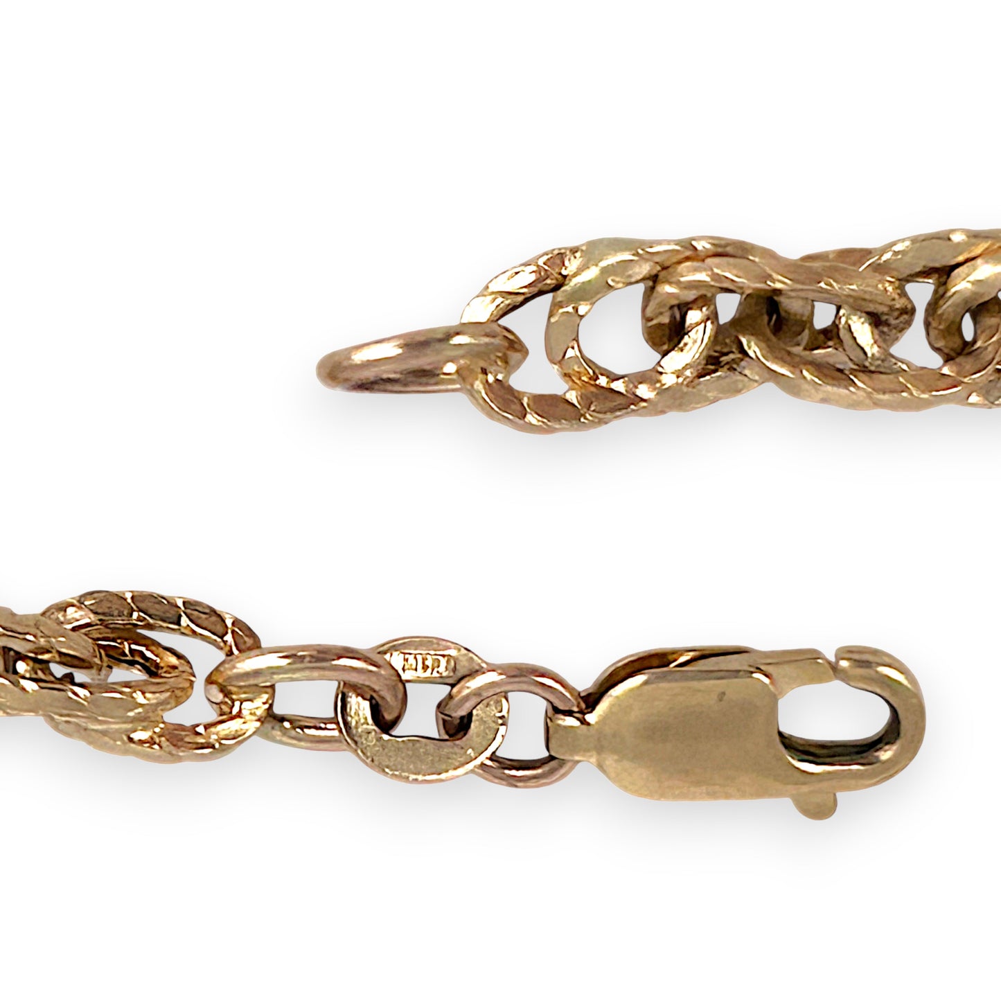 GOLD DEAL | 10ct (10K) Multilink Gold Bracelet 19cm Textured Elegance by Michael HIll