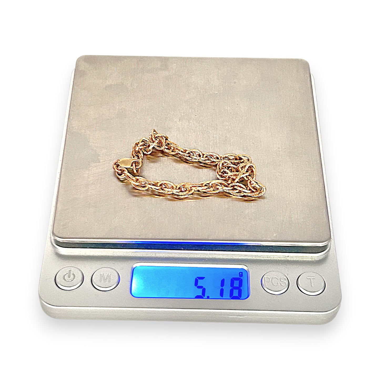 GOLD DEAL | 10ct (10K) Multilink Gold Bracelet 19cm Textured Elegance by Michael HIll