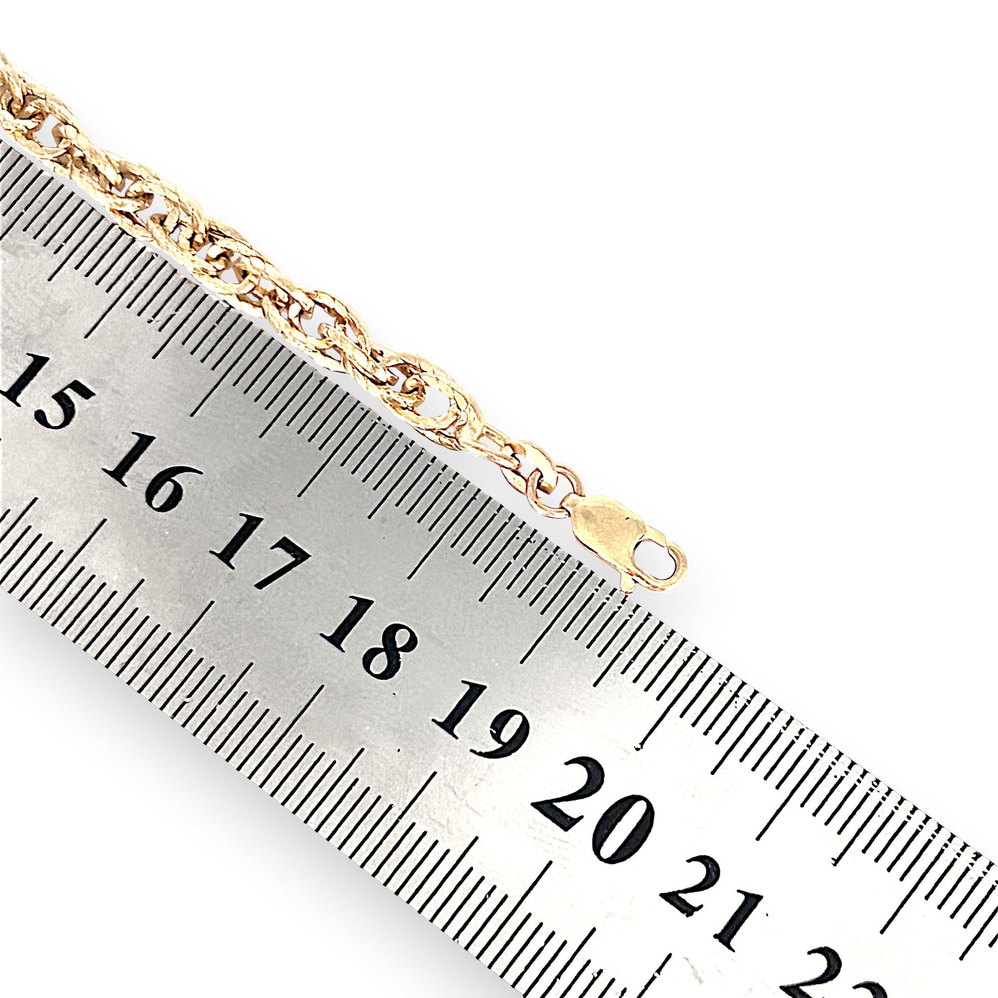 GOLD DEAL | 10ct (10K) Multilink Gold Bracelet 19cm Textured Elegance by Michael HIll