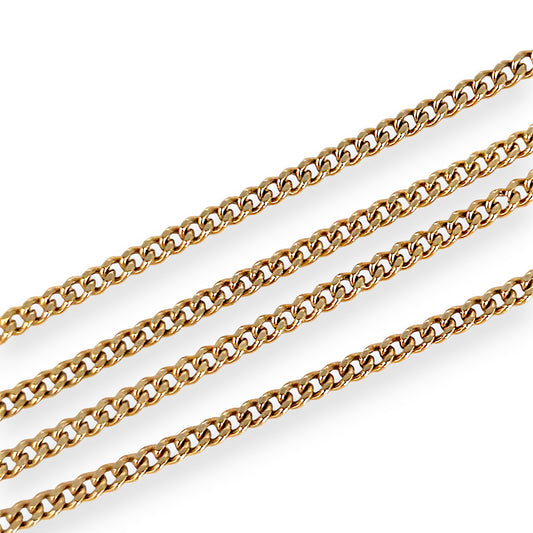 GOLD DEAL | 10ct (10K) Gold Michael HIll Classic Soft Round Curb Link Chain 51cm