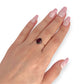GOLD DEAL | 10ct (10K) Gold Ember Garnet & Diamond Halo Ring Size L 1/2