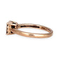GOLD DEAL | 10ct (10K) Rose Gold Rosé Luxe Ring with Diamonds Size N