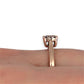 GOLD DEAL | 10ct (10K) Rose Gold Rosé Luxe Ring with Diamonds Size N