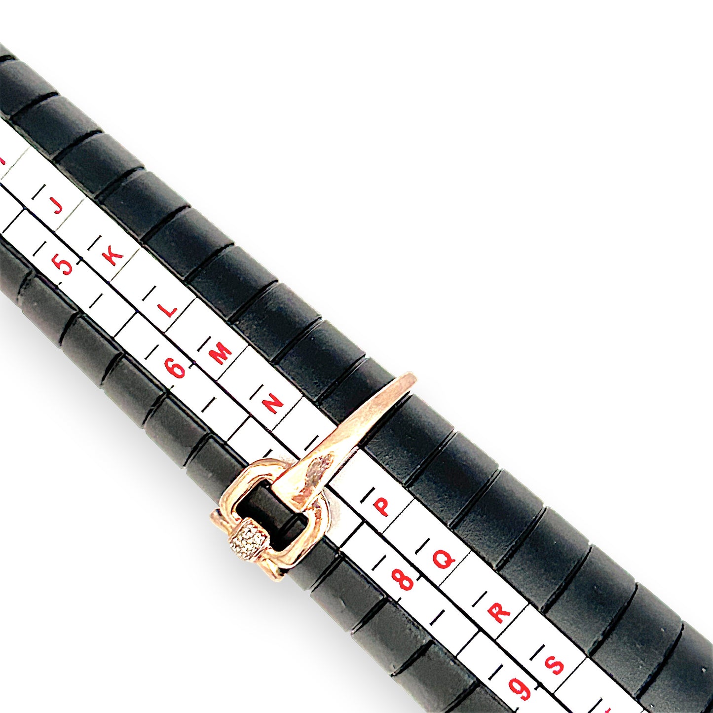 GOLD DEAL | 10ct (10K) Michael Hill Rose Gold Radiance Link Ring Size O