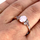 GOLD DEAL | 10ct (10K) Rose Gold Refurbished Opal Aurora Ring Size Q