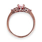GOLD DEAL | 10ct (10K) Rose Gold Refurbished Opal Aurora Ring Size Q