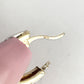 GOLD DEAL | 10ct (10K) Bicolour Gold Brilliant 15.9mm Hoop Earrings by Michael Hill