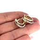 GOLD DEAL | 10ct (10K) Bicolour Gold Brilliant 15.9mm Hoop Earrings by Michael Hill
