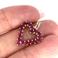 GOLD DEAL | 10ct (10K) Gold Open Heart Natural Ruby Pendant
