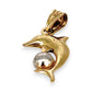 GOLD DEAL | 10ct (10K) Two Tone Gold Joyful Dolphin Pendant by Michael Hill